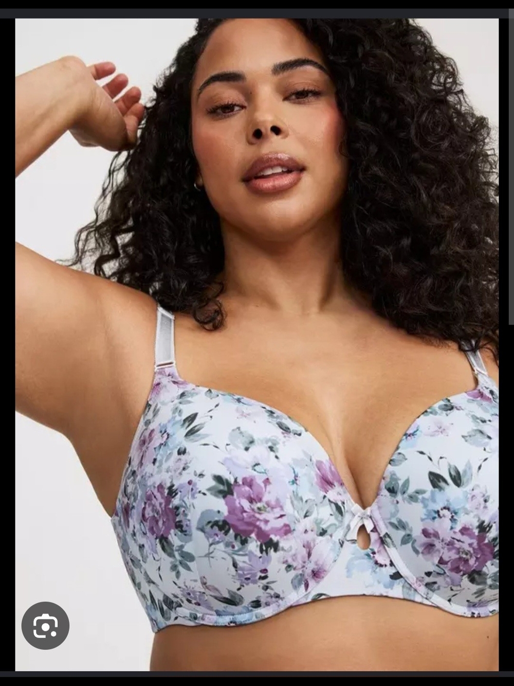 torrid Light Blue Floral Full-Coverage Bra